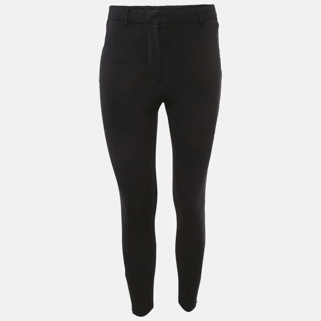 luxury-women-burberry-used-clothes-p1110730-001.jpg Burberry Black Jersey Skinny Fit Trousers XS