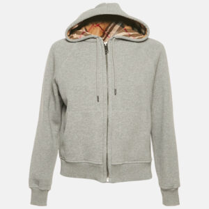 luxury-women-burberry-used-clothes-p1182698-001.jpg burberry grey cotton check hooded zip-up jacket s