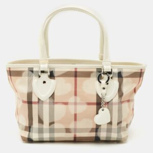 luxury-women-burberry-used-handbags-p1173754-007.jpg burberry white/beige house check pvc and patent leather open heart tote