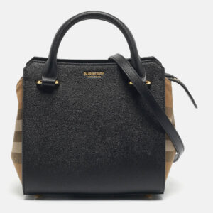 luxury-women-burberry-used-handbags-p1202880-011.jpg burberry black/beige house check canvas and leather mini banwell tote