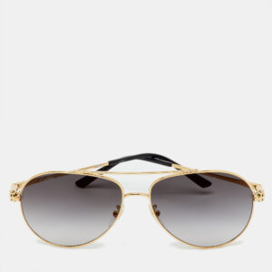 luxury-women-cartier-used-accessories-p1198360-001.jpg cartier gold tone/grey gradient ct0233s panthère de cartier aviator sunglasses
