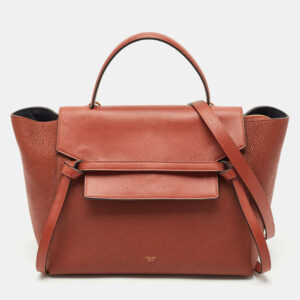 luxury-women-celine-used-handbags-p1177194-001.jpg celine brown leather mini belt top handle bag