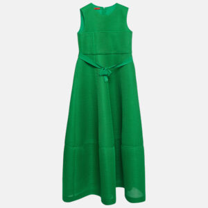 luxury-women-ch-carolina-herrera-used-clothes-p1174820-004.jpg ch carolina herrera green mesh bow detail sleeves midi dress l