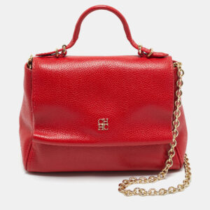 luxury-women-ch-carolina-herrera-used-handbags-p1193064-006.jpg ch carolina herrera red leather small minuetto top handle bag