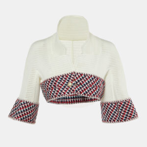 luxury-women-chanel-used-clothes-p1174862-001.jpg chanel white mesh & tweed cropped jacket m