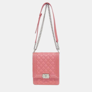 luxury-women-chanel-used-handbags-p1210121-002-2.jpg chanel boy line pink calf leather shoulder bag