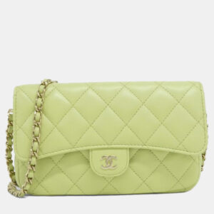 luxury-women-chanel-used-handbags-p1210123-003.jpg chanel timeless classic line light green leather phone case