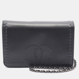 luxury-women-chanel-used-handbags-p1210130-002.jpg chanel coco mark black leather shoulder bag