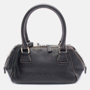 luxury-women-chanel-used-handbags-p1210472-002.jpeg chanel cc coco logo fringe black leather handbag