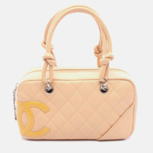 luxury-women-chanel-used-handbags-p1210482-001.jpeg chanel coco cambon line mini beige patent leather bowling handbag