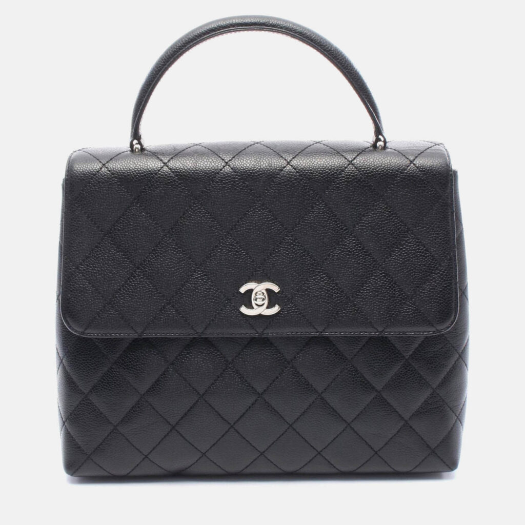 luxury-women-chanel-used-handbags-p1210491-002.jpeg Chanel Kelly Black Leather Top Handle Bag