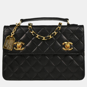 luxury-women-chanel-used-handbags-p1210774-006.jpg chanel black lambskin 2way handbag