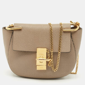luxury-women-chloe-used-handbags-p1173418-009-2.jpg chloe taupe grey leather small drew shoulder bag