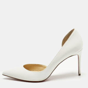 luxury-women-christian-louboutin-used-shoes-p1210676-001.jpg christian louboutin white leather iriza d'orsay pumps size 39