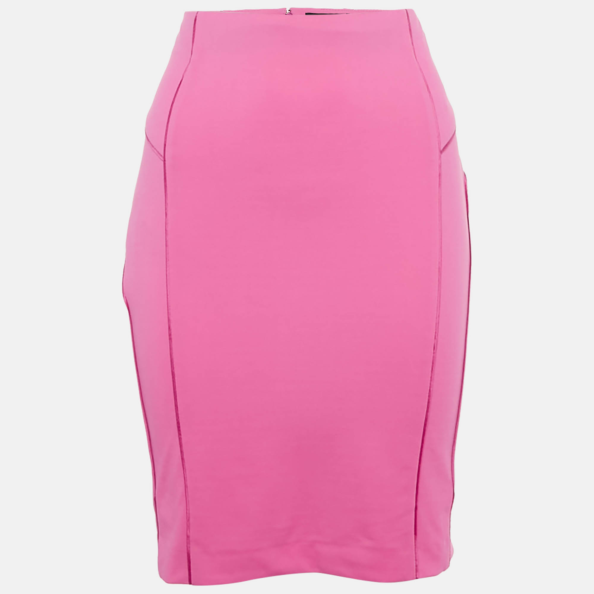 class by roberto cavalli pink jersey pencil skirt m