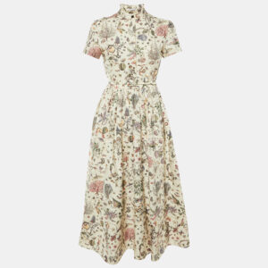 luxury-women-dior-new-clothes-p1209824-008.jpg dior cream insect print cotton & silk midi dress m
