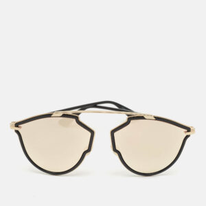 dior black/gold 2m2sq sorealrise aviator sunglasses