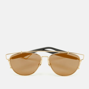luxury-women-dior-used-accessories-p1182448-001.jpg dior gold mirrored technologic aviator sunglasses