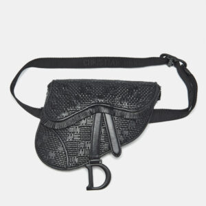 luxury-women-dior-used-handbags-p1180382-002.jpg dior black woven leather saddle belt bag