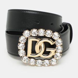 luxury-women-dolcegabbana-new-accessories-p1178586-002.jpg dolce & gabbana black leather crystal embellished logo belt 65cm