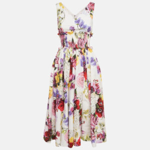 luxury-women-dolcegabbana-used-clothes-p1179941-001.jpg dolce & gabbana white floral print cotton smocked sleeveless midi dress xs