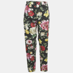 luxury-women-dolcegabbana-used-clothes-p1184995-006.jpg dolce & gabbana black camellia print cotton trouser xxl