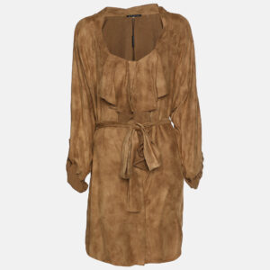luxury-women-elie-tahari-new-clothes-p1186368-002.jpg elie tahari brown velvet melrose belted tunic xl