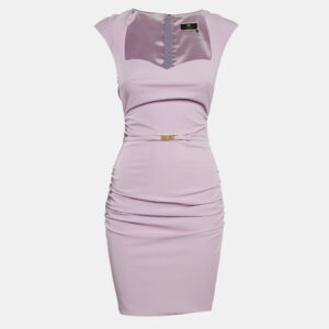 luxury-women-elisabetta-franchi-used-clothes-p1136442-001.jpg elisabetta franchi light purple gabardine waist detail sleeveless mini dress s