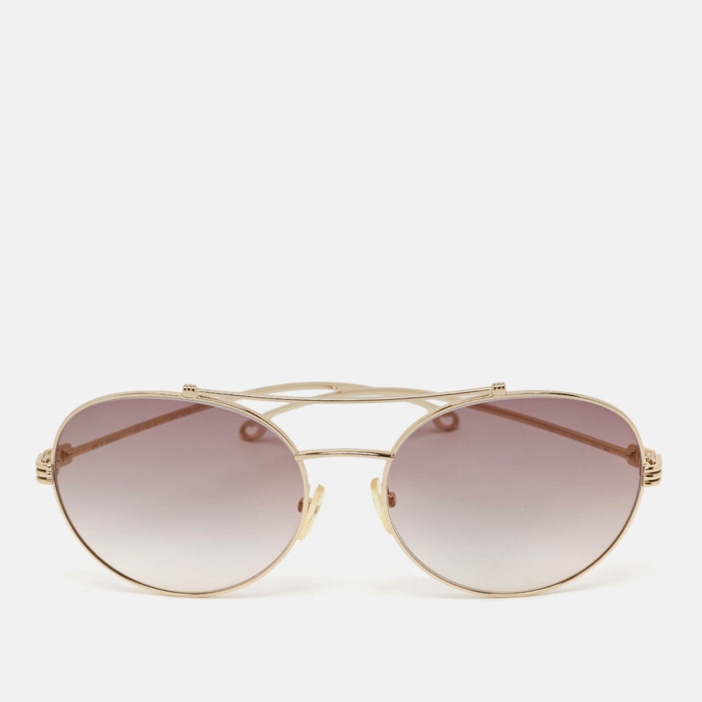 luxury-women-etro-used-accessories-p1130916-002.jpg Etro Grey/Gold Gradient ET118S Round Sunglasses