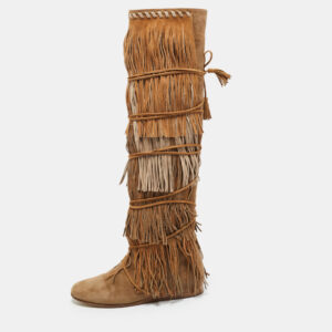 etro brown suede glastonbury over the knee boots size 36.5