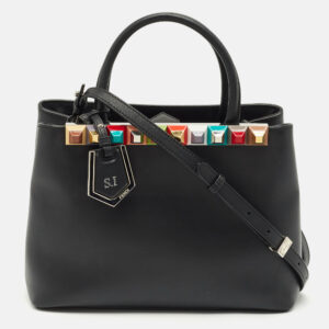 luxury-women-fendi-used-handbags-p1180721-013.jpg fendi black leather stud applique petite 2jours elite tote