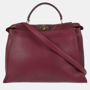 luxury-women-fendi-used-handbags-p1210732-006.jpg fendi bordeaux leather peekaboo 2way handbag