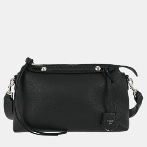 fendi black leather by the way shoulder bag