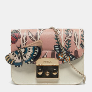 furla multicolor leather mini metropolis changeable flap crossbody bag