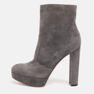 luxury-women-gianvito-rossi-new-shoes-p1209944-010.jpg gianvito rossi grey suede platform mid calf boots size 38.5