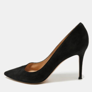 luxury-women-gianvito-rossi-used-shoes-p1180813-001-2.jpg gianvito rossi black suede gianvito pointed toe pumps size 41