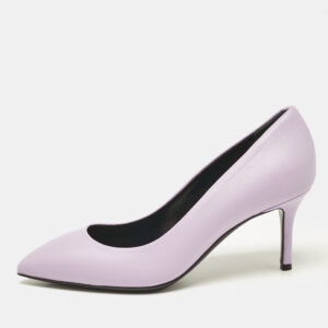 giuseppe zanotti light purple leather pointed toe pumps size 36