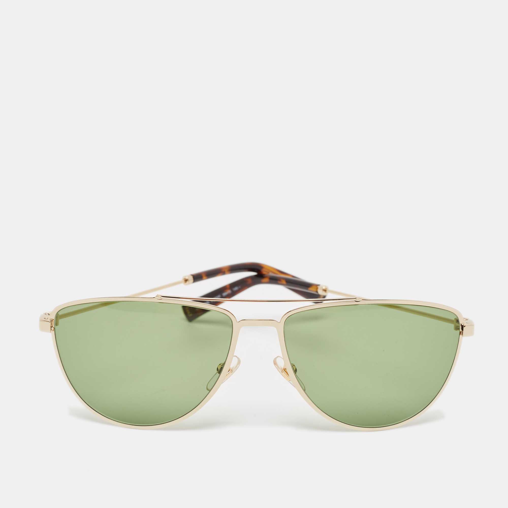 givenchy black/gold gv7157/s aviator sunglasses