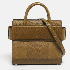 luxury-women-givenchy-used-handbags-p1201224-001.jpg givenchy olive green mixed exotic mini horizon tote