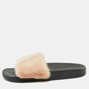 luxury-women-givenchy-used-shoes-p1194632-001.jpg givenchy beige mink fur flat slides size 39