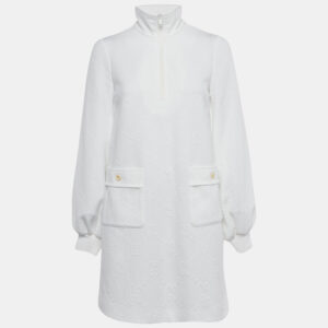 luxury-women-gucci-used-clothes-p1173255-002.jpg gucci white monogram jersey high neck mini dress xxs