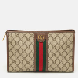 luxury-women-gucci-used-handbags-p1178546-013.jpg gucci beige/brown gg supreme canvas and leather medium ophidia pouch