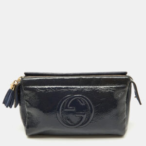 luxury-women-gucci-used-handbags-p1181838-010.jpg gucci navy blue patent leather soho cosmetic pouch clutch