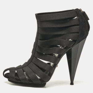 luxury-women-gucci-used-shoes-p1120032-009.jpg gucci black elastic and suede strappy ankle booties size 38.5