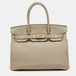 luxury-women-hermes-used-handbags-p1199393-014.jpg hermes gris tourterelle togo leather gold finish birkin 30 bag