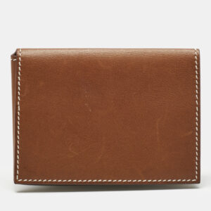 hermes fauve barenia leather guernesey card holder