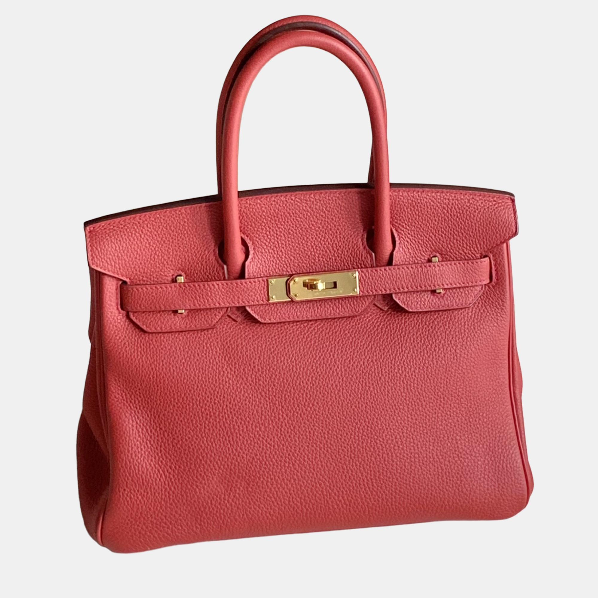 hermes birkin 30 leather handbag