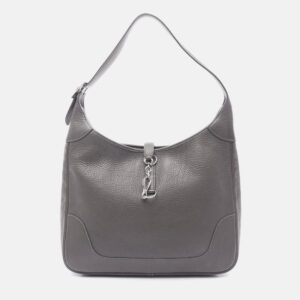 luxury-women-hermes-used-handbags-p1210510-001.jpeg hermes trim 35 gray graphite clemence leather shoulder bag