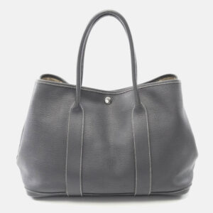 hermes garden party gray ardoise negonda leather k tote pm