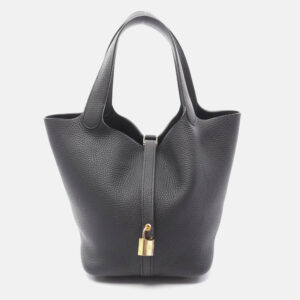 luxury-women-hermes-used-handbags-p1210522-005.jpeg hermes picotin lock black clemence leather tote mm 060991cc